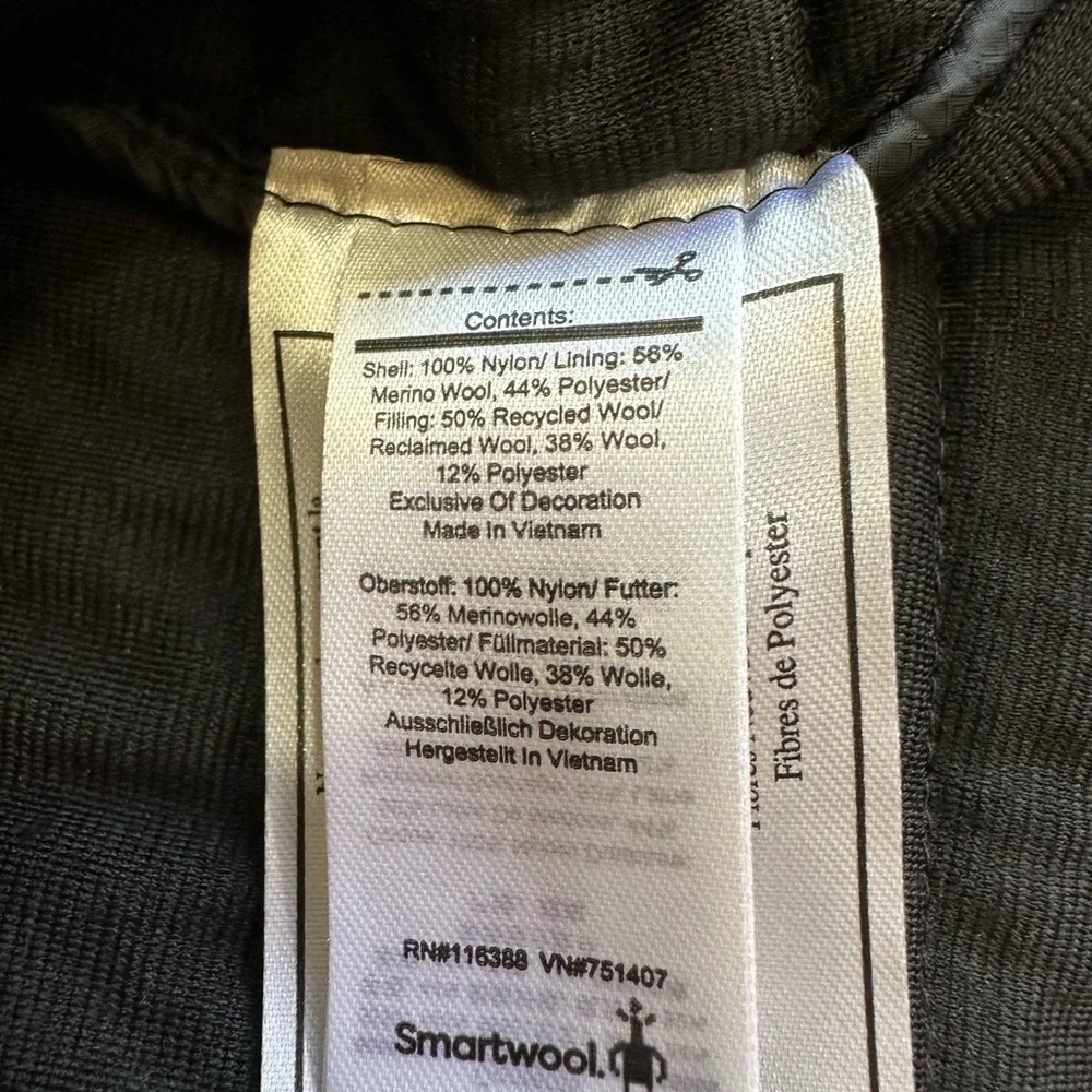 NWT SmartWool Womens XL Smartloft 120 Quilted Black Zip Puffer Skirt NEW